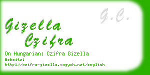 gizella czifra business card